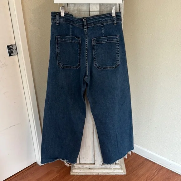 Zara Denim Sailor Pants - Picture 2 of 3